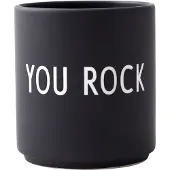Design Letters suosikkikuppi 25 cl You rock-black