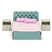 Lundby Nukkekodin Kalusteet Makuuhuonesetti