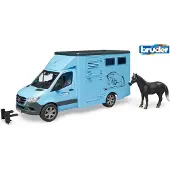 BRUDER Lelu Hevoskuljetusauto MB Sprinter + hevonen (1:16),