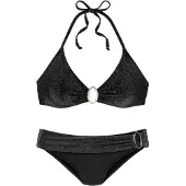 Jette Bikini musta / hopea