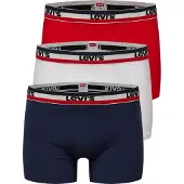 Levi's Levis Men Sprtswr Logo Boxer Brief 3P - White - XXL