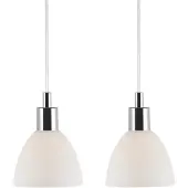 Nordlux Riippuvalaisin Nordlux Ray 2 kpl kromi/valkoinen