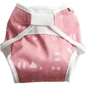 Imse Vimse Diaper Cover, S 4-8 Kg, Rusty Pink Teddy - White - S 4-8KG
