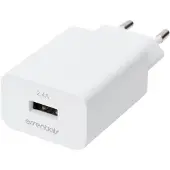 24hShop Wall charger 12w, 1x usb-a, white