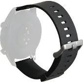 Puro silikoniranneke kellolle 22mm (musta)