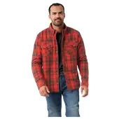 FASTWAY Men 191 Aramidi Moottoripyöräpaita Musta/Punainen Miehet, size S