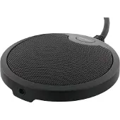 Deltaco – Office levymikrofoni kokoustiloja varten, USB-A, 3,5mm, musta (AU-BM10)