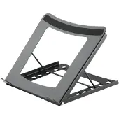 Deltaco OFFICE jalusta tabletille tai kannettavalle tietokoneelle, 10" - 15", musta