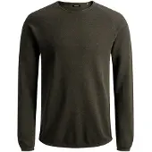 Jack & Jones Jjehill Knit Crew Neck Noos - Khaki green - XXL
