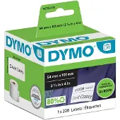 Dymo Label Ship/naming 54x101 perm white(220)