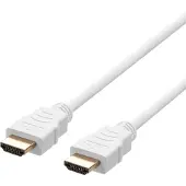Deltaco – ULTRA High Speed HDMI-cable, 48Gbps, 1m, white (HU-10A-R)