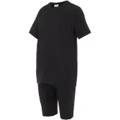 Mamalicious Mlsally Solid T-Shirt & Shorts Set Noos - Black - S