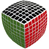 V-Cube 8 White Pillow pulmapeli