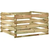 vidaXL Puutarhan komposti 120x120x70 cm kyllästetty mänty
