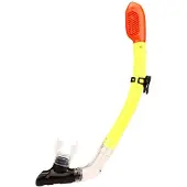 Waimea Full Dry Liquid Silicone Diving Snorkel Keltainen,Oranssi