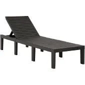 vidaXL Aurinkotuoli muovi antrasiitti