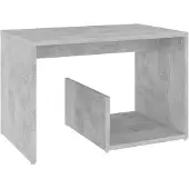 vidaXL Sohvapöytä, betoninharmaa, 59x36x38 cm, puupohjainen materiaali