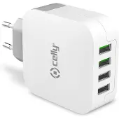 Celly TRAVEL CHARGER TURBO 4USB 4.8A (TC4USBTURBO)