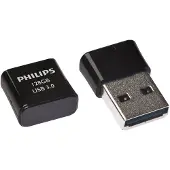 Philips Pico, 128 GB, USB A-tyyppi, 3.2 Gen 1 (3.1 Gen 1), 180 MB/s, Suojus, Musta (FM12FD90B/00)