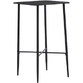 vidaXL Baaripöytä musta 60x60x111 cm MDF