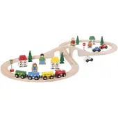 Bigjigs Wooden Train Set 26 pieces.