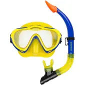 Waimea Diving Mask With Snorkel Set Keltainen,Sininen