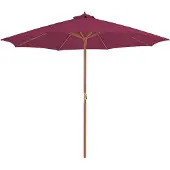 vidaXL Aurinkovarjo puurunko 300 cm viininpunainen
