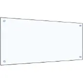 vidaXL Keittiön roiskesuoja läpinäkyvä 90x40 cm karkaistu lasi