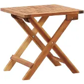 vidaXL Kokoontaittuva puutarhan sohvapöytä 40x40x40cm täysi akaasiapuu