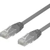Deltaco – U/UTP Cat6 laitekaapeli, LSZH, 0,3m, harmaa (TP-603)