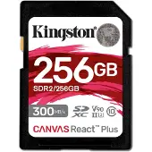 Kingston 256GB Canvas React Plus, SDXC -muistikortti, UHS-II V90 U3, 300/260 MB/s