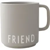 Design Letters Vip Favourite Cup With Handle - Grey - 25 CL
