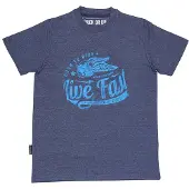 Rock Or Die Live Fast Lyhythihainen T-paita