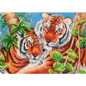 Diamond Dotz Tender Tigers 37x52cm timanttityö