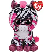 TY Beanie Boos Flippable sequin pink zebra ZOEY 15,5 cm, TY36672