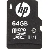 HP – SDU64GBXC10HP-EF, 64 GB, MicroSDXC, Luokka 10, UHS-I, Class 1 (U1), Musta