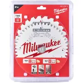 Milwaukee Katkaisuterä puulle 4932479574; 190x30 mm; Z24; Z48; +15°/+10°; 2 kpl.