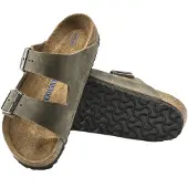 Birkenstock Arizona Sfb Leoi Faded Khaki - Green - 42