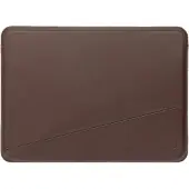 Decoded MacBook Pro 14" Leather Frame Sleeve Chocolate Brown