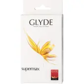Glyde Supermax Vegaaniset Kondomit 10 kpl - Clear