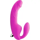 Strap U Royal Rider Värisevä Strap-on Dildo - Pinkki