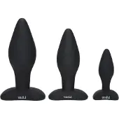 Sinful BumBum Silikoninen Anustappisetti - Black