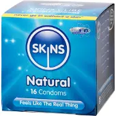 SKINS Condoms Natural kondomit Vanilla 16 kpl