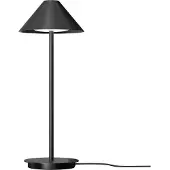 Louis Poulsen Design-pöytävalaisin Keglen, himmennettävä, Musta, Olohuone/ruokailutila, Alumiini, Design