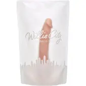 Willie City Aidonkaltainen Imukuppidildo 23 cm - Vaalea iho