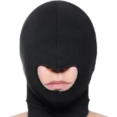 Master Series Blow Hole Spandex Maski - Black - One size