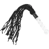 Icicles No. 38 - piiska ja lasidildo - läpinäkyvä/musta