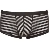 Svenjoyment Underwear - Läpinäkyvät, raidalliset bokserit (musta) - XXL