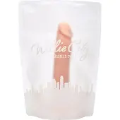 Willie City Luxe Aidonkaltainen Silikonidildo Imukupilla 18 cm - Nude