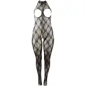 NO:XQSE Halterneck Catsuit - Musta - Queen size